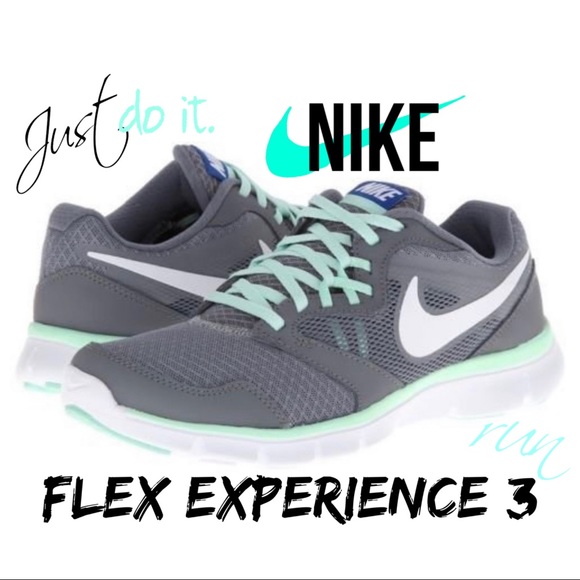 Nike Shoes - Nike Flex Experience 3 Gym Shoe Gray/Mint like NEW